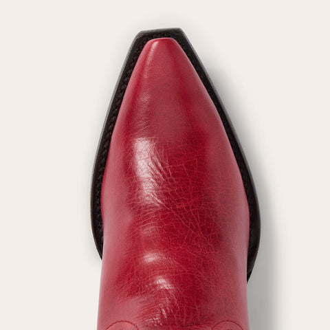 Stetson Women's Lauren Red Leather Western Boots Stetson Women's Lauren Red Leather Western Boots