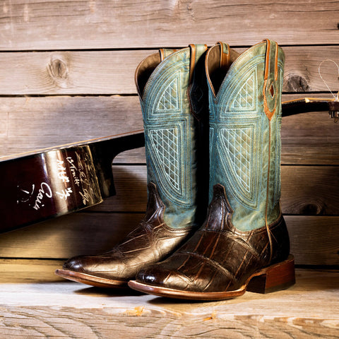 big tobacco crocodile Stetson Men's Big Horn Alligator Cowboy Boots in Brown big tobacco crocodile Stetson Men's Big Horn Alligator Cowboy Boots in Brown