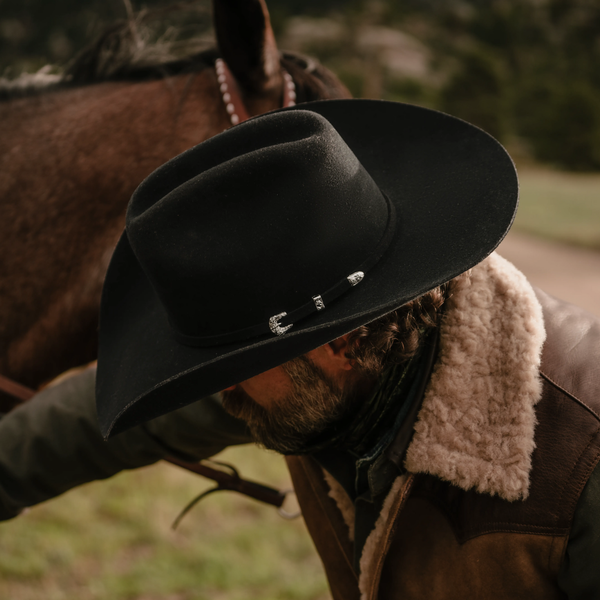 Stetson ブラックのハット 60cm 7 1/2 Duncan 4X Cowboy Hat | Stetson
