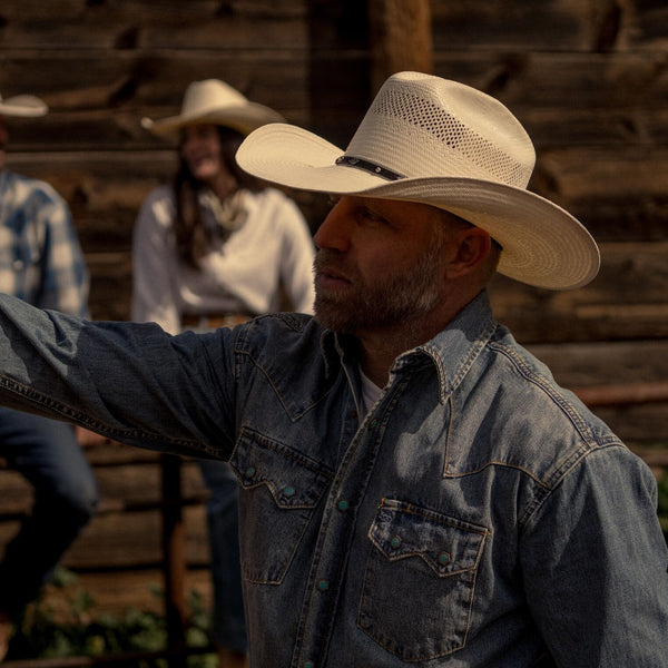 Lobo 10X Straw Cowboy Hat | Stetson display picture 1