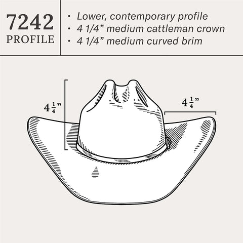 4 brim cowboy hat online