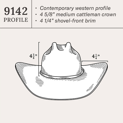 Stetson Chapeau de Cowboy Skyline 6x Gris Granit Stetson Chapeau de Cowboy Skyline 6x Gris Granit