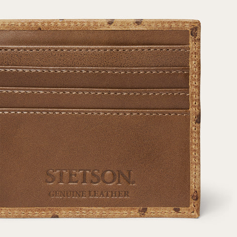 Hand-Tooled Embossed Croco Bi-Fold Wallet | Stetson