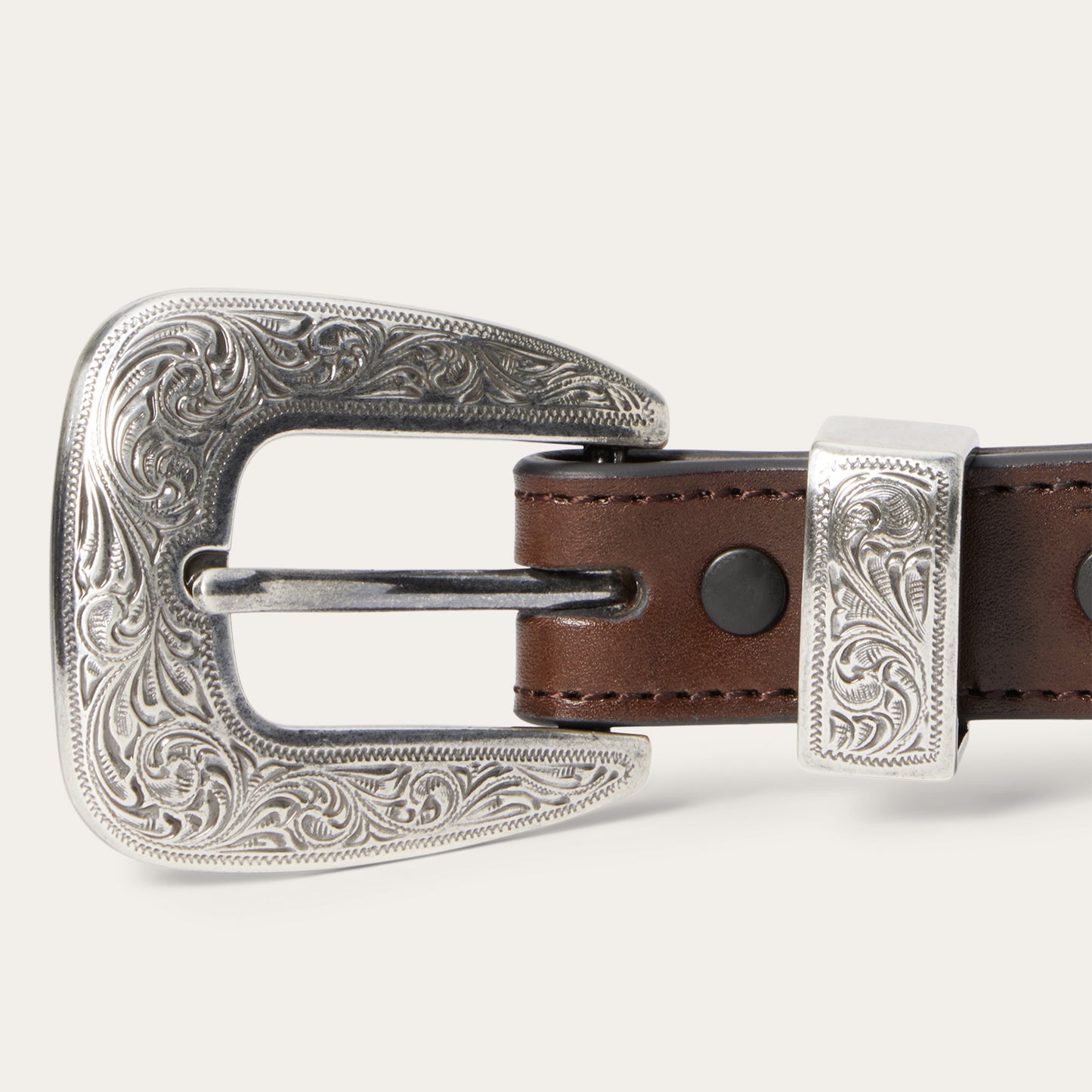 Croco Print Tapered Belt main image 1
