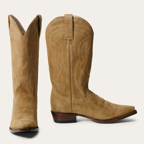 Are suede cowboy boots good in rain and snow?