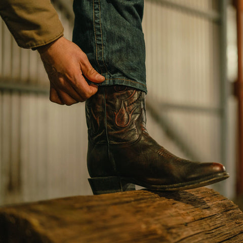 STETSON Black Cherry Men's Western Dress Boots | Round Toe STETSON Black Cherry Men's Western Dress Boots | Round Toe