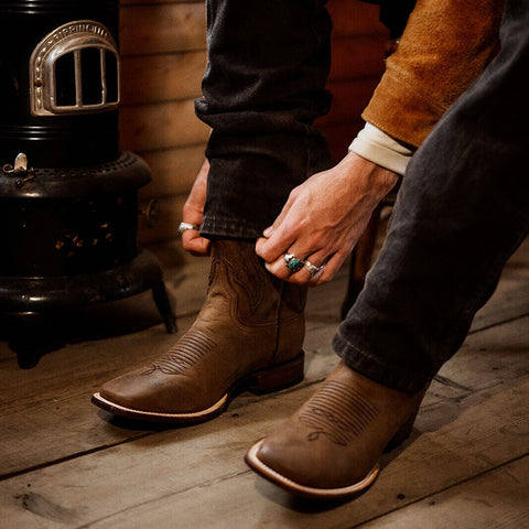 Stetson Men's Cassidy Western Boots - Broad Square Toe Stetson Men's Cassidy Western Boots - Broad Square Toe