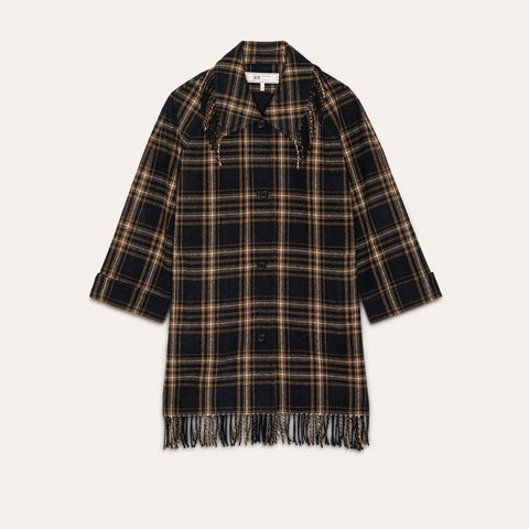 Caramel And Black Frontier Plaid