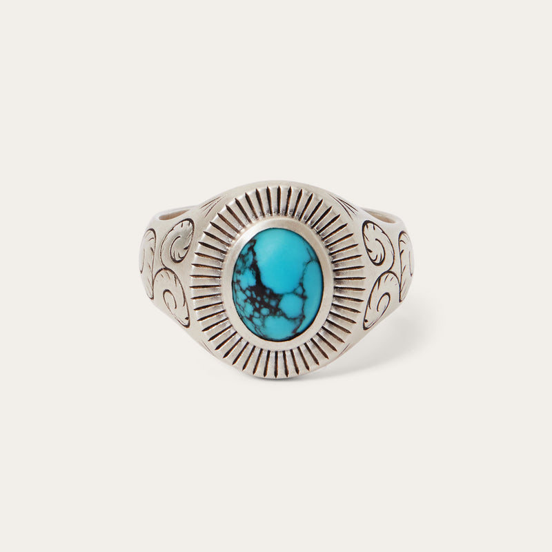 Filigree Ring with Turquoise