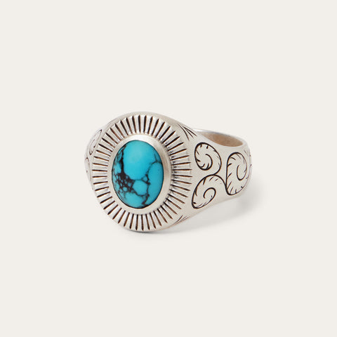 Filigree Ring with Turquoise