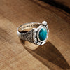 Horseshoe Ring with Turquoise