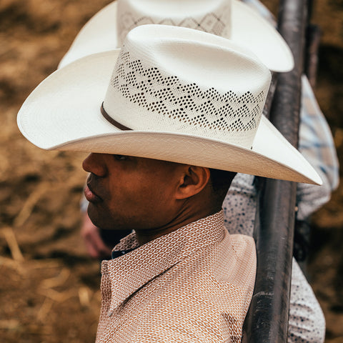 thumbnail image 2 of Stetson Rustic Straw Hat - Mexican Palm With Leather Hatband & Chin Strap 2 of 11