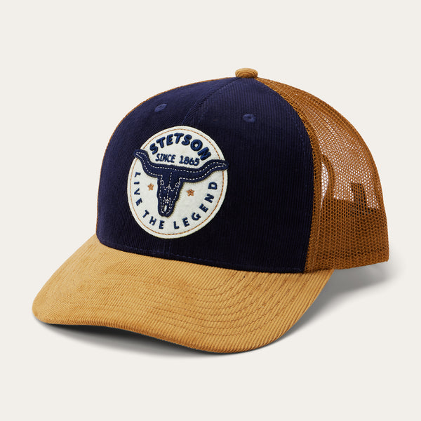 Navy Longhorn Trucker Cap | Stetson