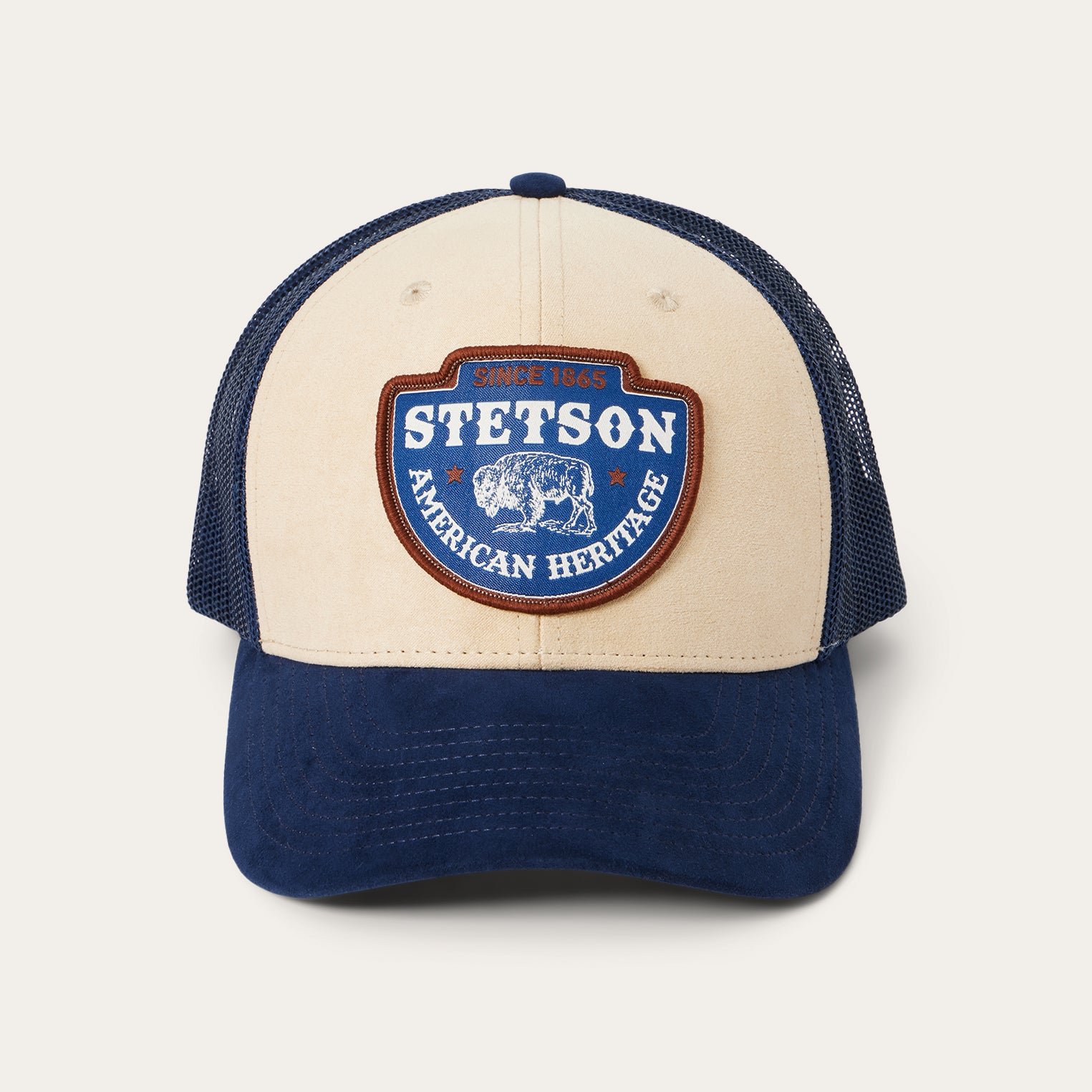 Stetson Rangers Cap Khaki Arrowhead Patch Trucker Cap | Stetson