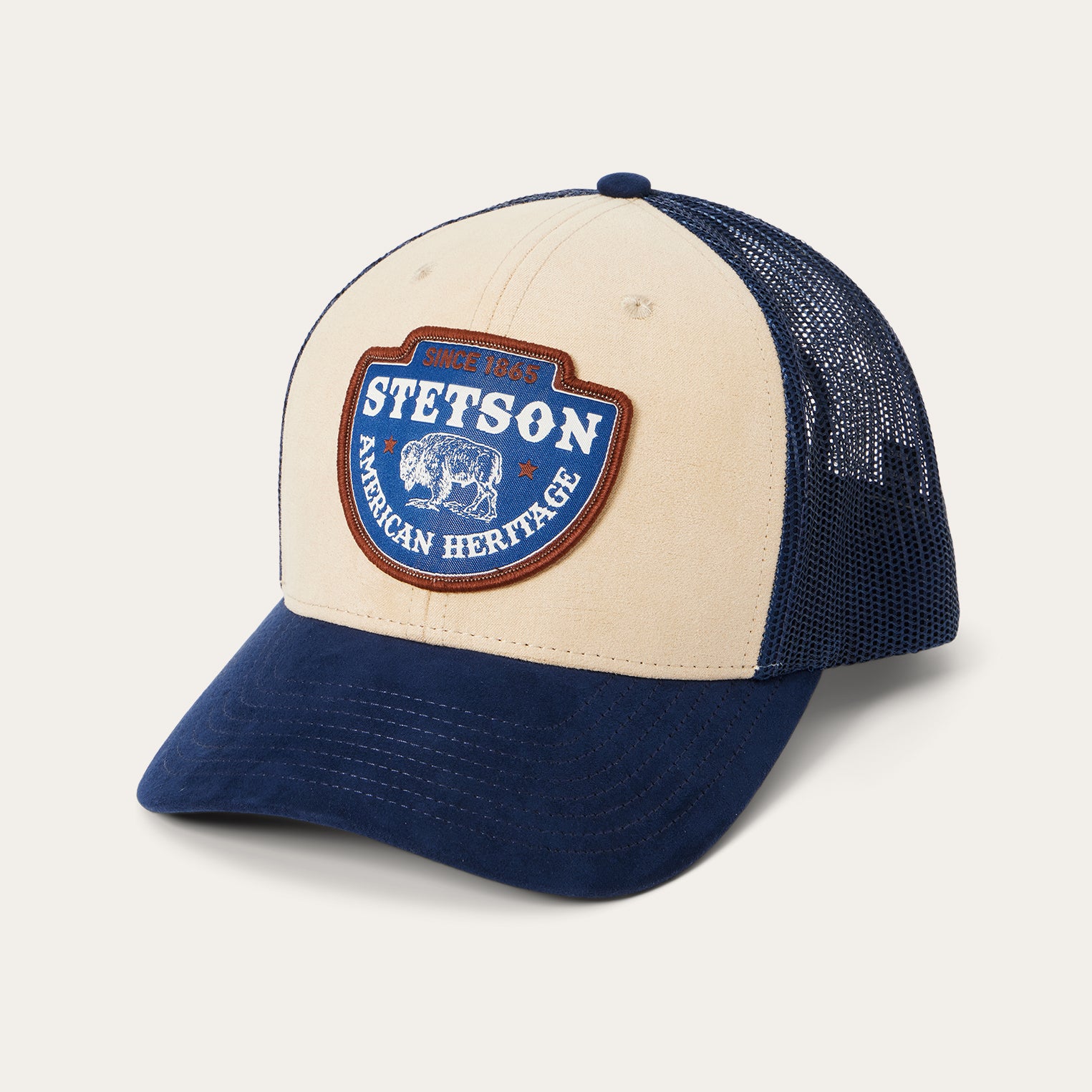 Stetson Rangers Cap Khaki Arrowhead Patch Trucker Cap | Stetson