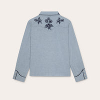 Stetson & THE GREAT. The Chambray Embroidered Western Shirt
