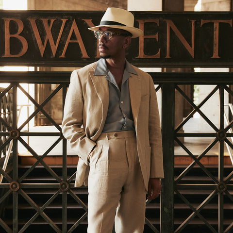 mens dress straw hats Porto Marie Two-Tone Straw Hat | Two Roads Hat Co