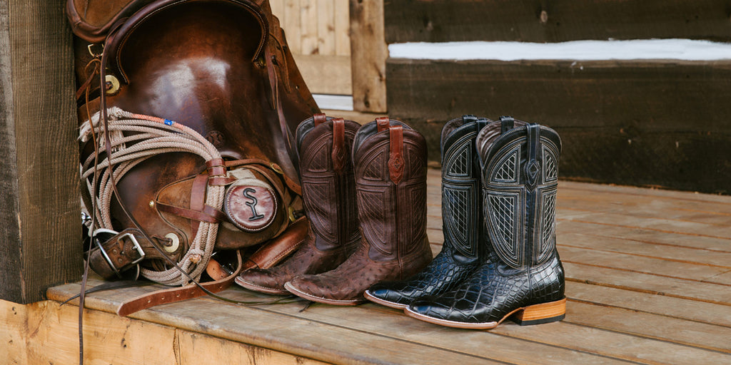 Men's Cowboy Boots with Spurs