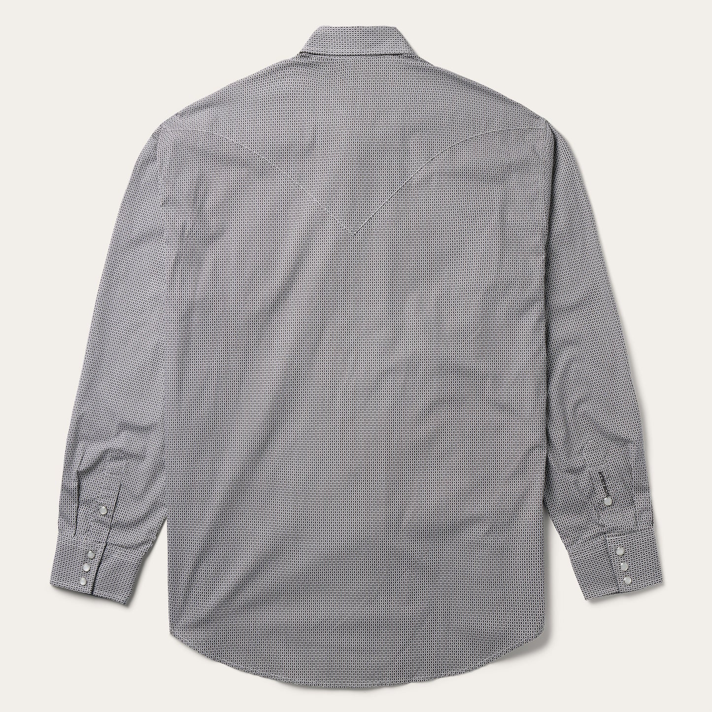 Grey Geo Print Western Shirt | Stetson