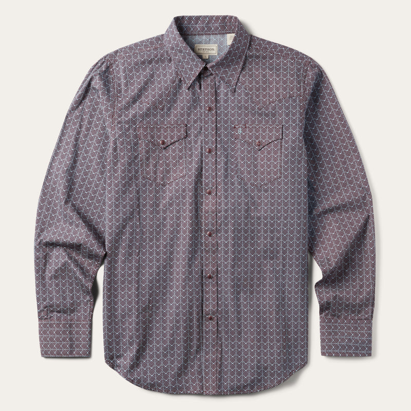Chevron Grid Shirt | Stetson