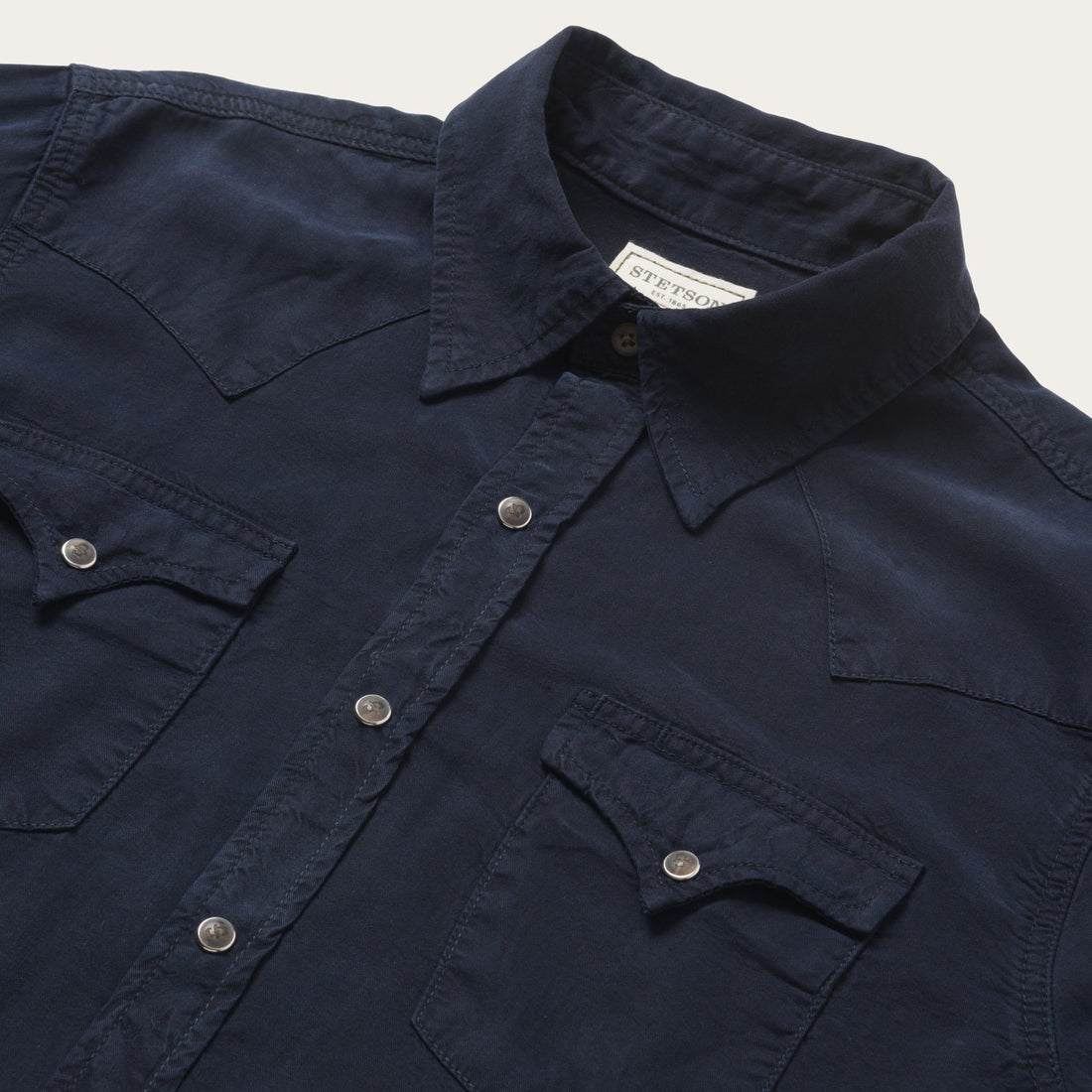 Navy Twill Shirt | Stetson