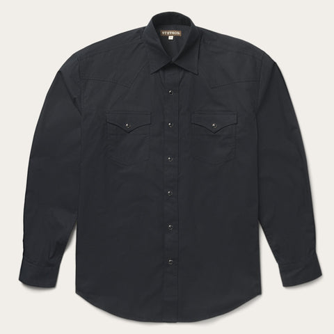 black western dress shirt Men's Sueded Tencel Charcoal Product Details100% cotton gabardine twill Wrangler Men's Western Long Sleeve