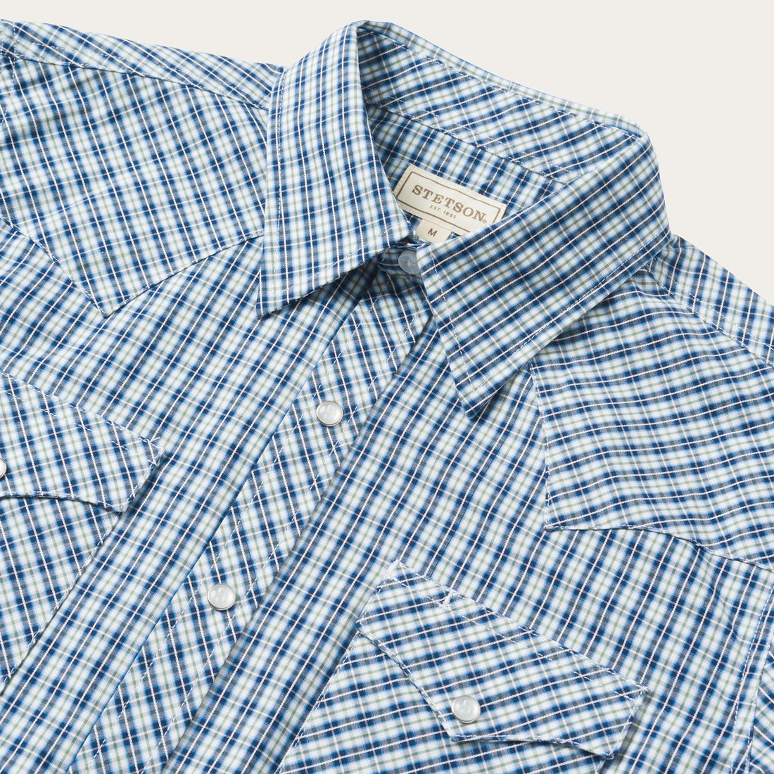 Modern Snap Front Shirt in Mini Check | Stetson