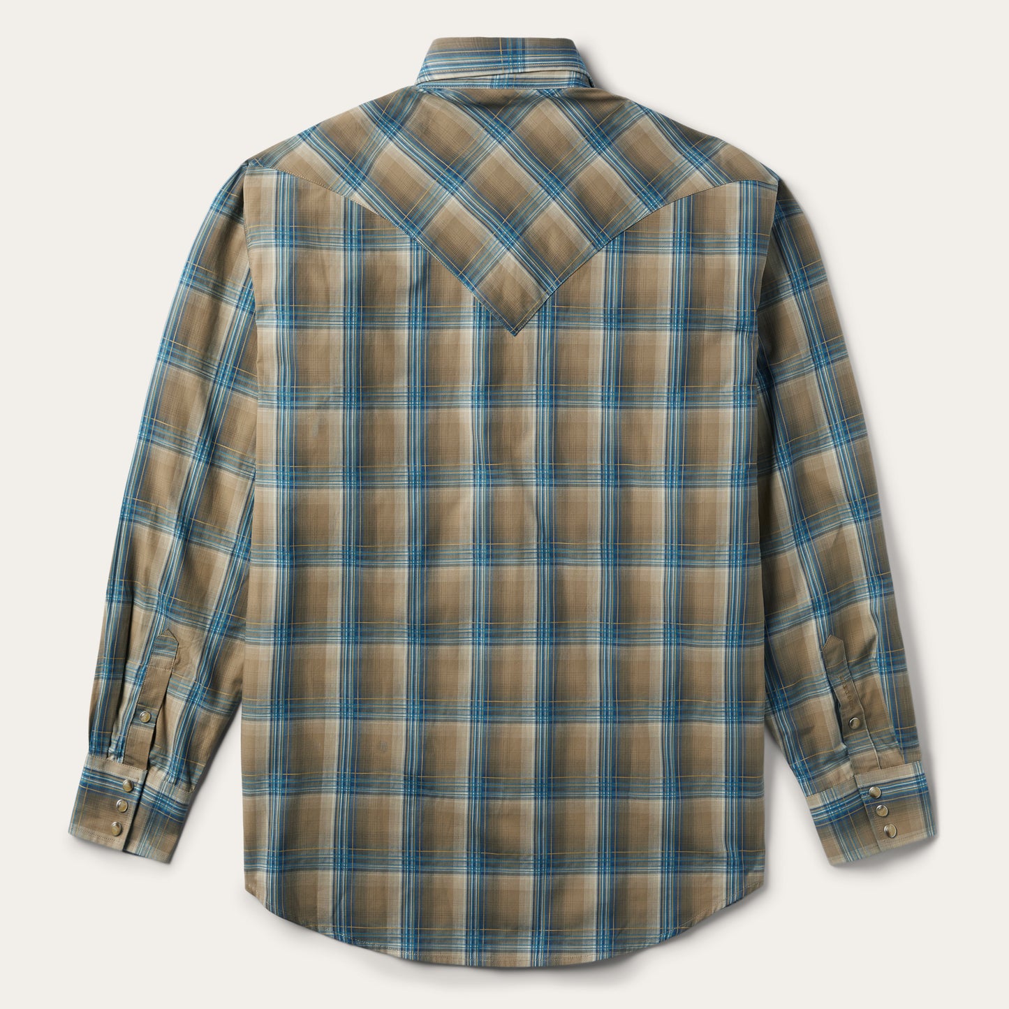 Khaki Ombre Plaid Shirt