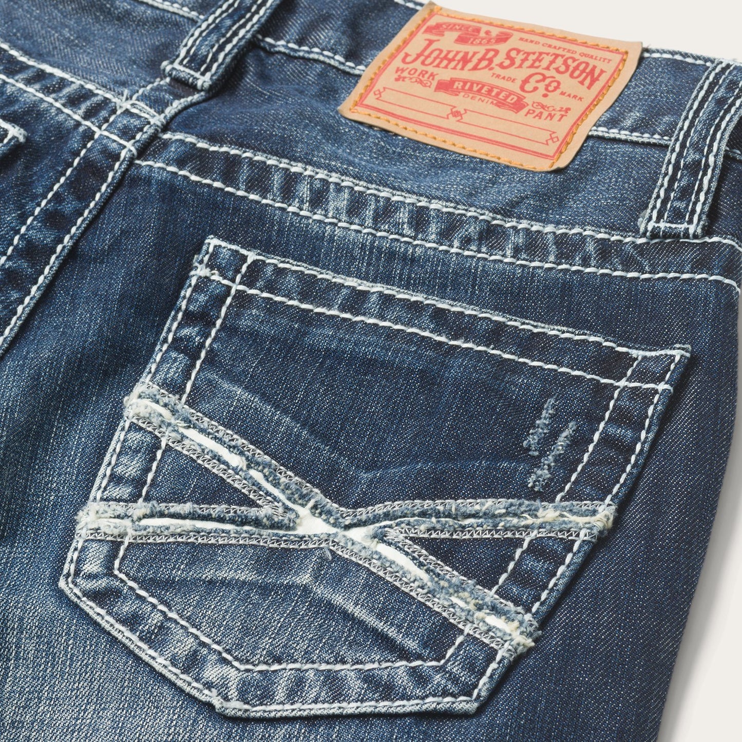 1014 Fit Destructed Dark Wash Jeans