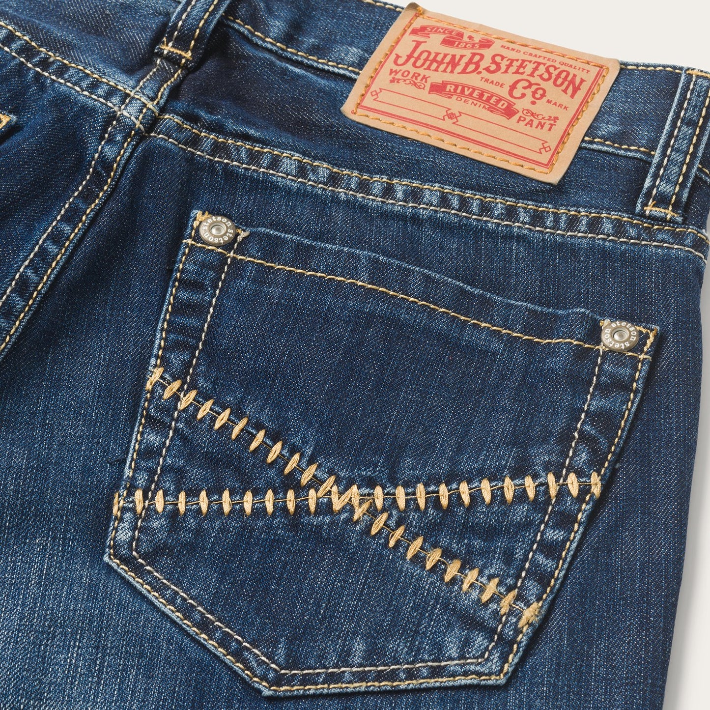 1014 Fit Semi-Destructed Wash Jeans | Stetson