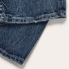 Stetson Men's 1520 Standard Straight Leg Jean - Mid Rise, Relaxed Thigh, Bootleg Opening, 5-Pocket