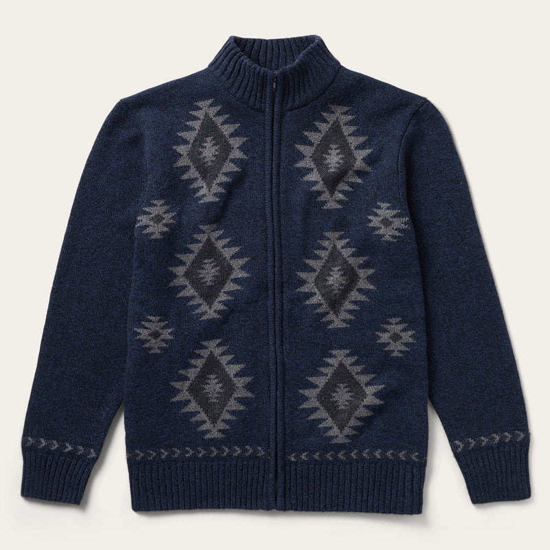 Navy Aztec Cardigan | Stetson