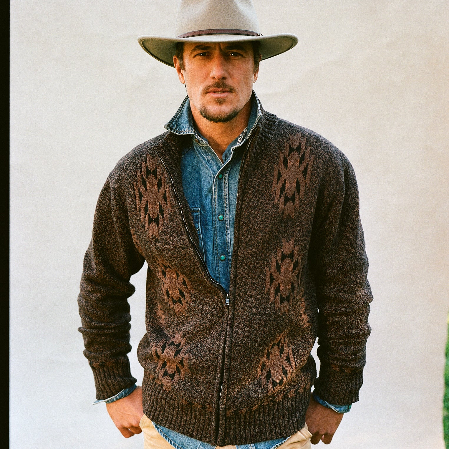 Stetson Womens Aztec Print Cardigan Sweater – Custom Cowboy Shop