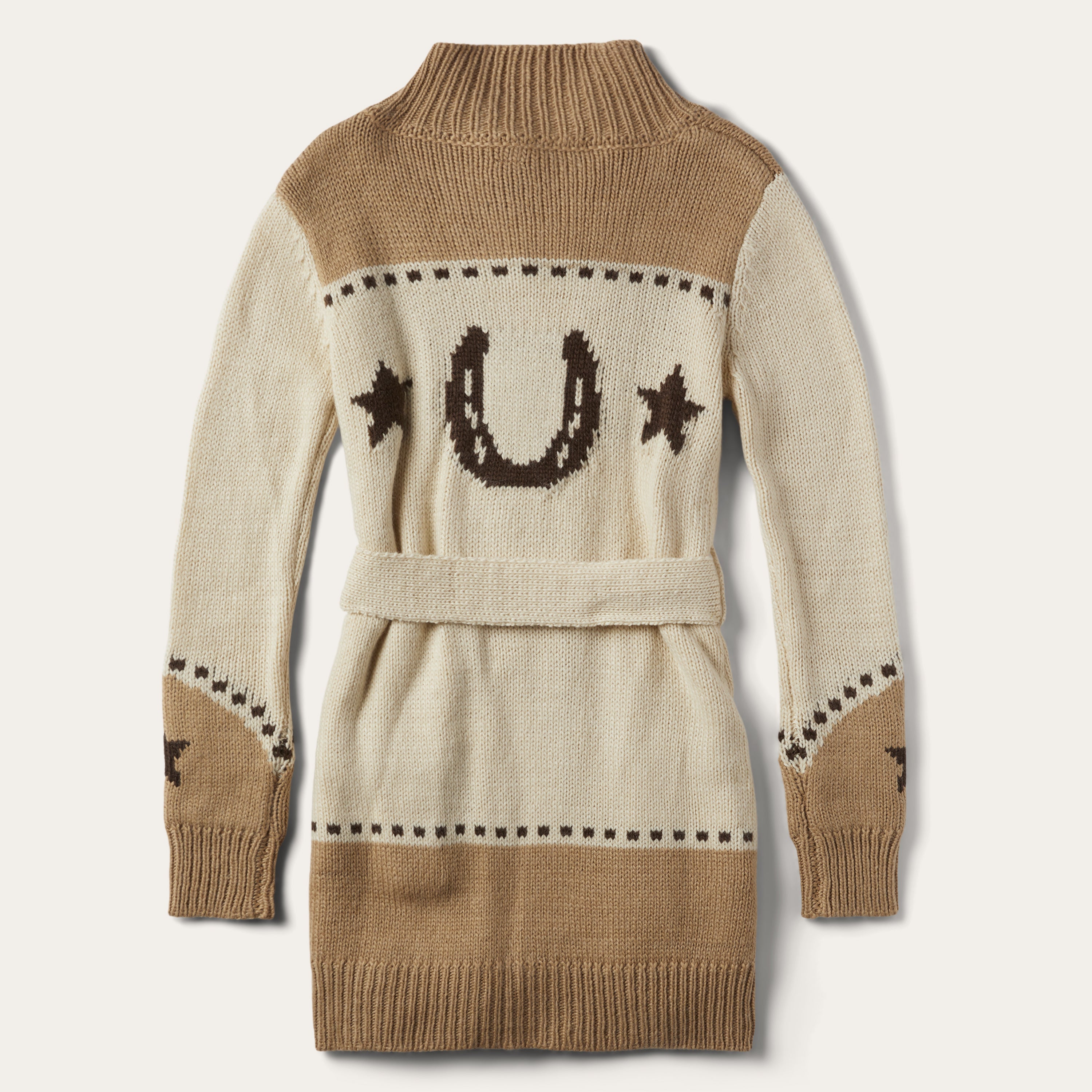 Horseshoe & Star Belted Cardigan | Stetson