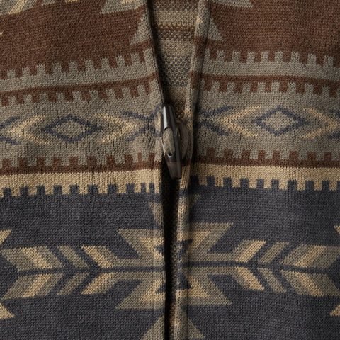 Aztec Print Sweater Poncho | Stetson