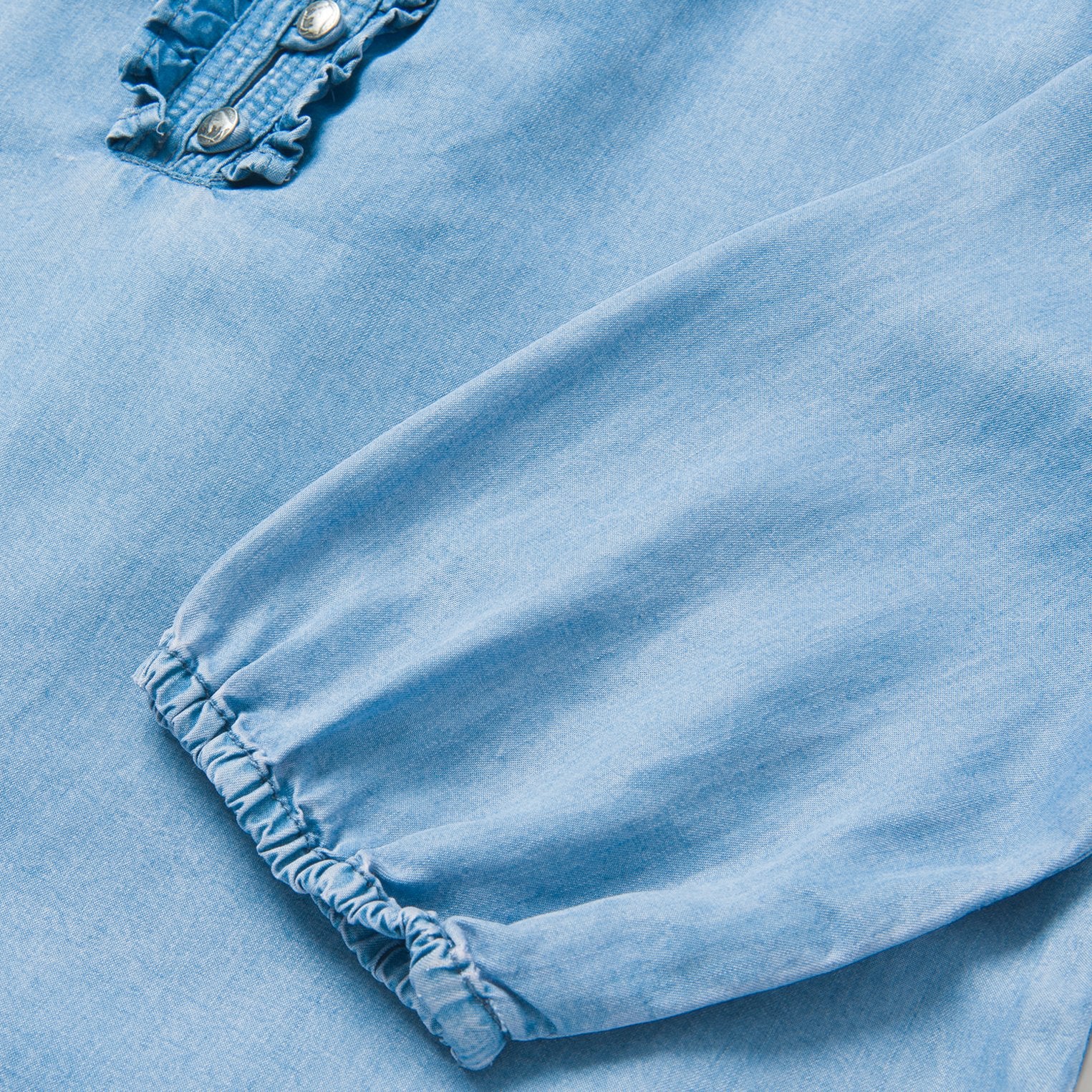 Stetson Womens Blue Denim Denim Pullover Peasant S/S Blouse – The Western  Company