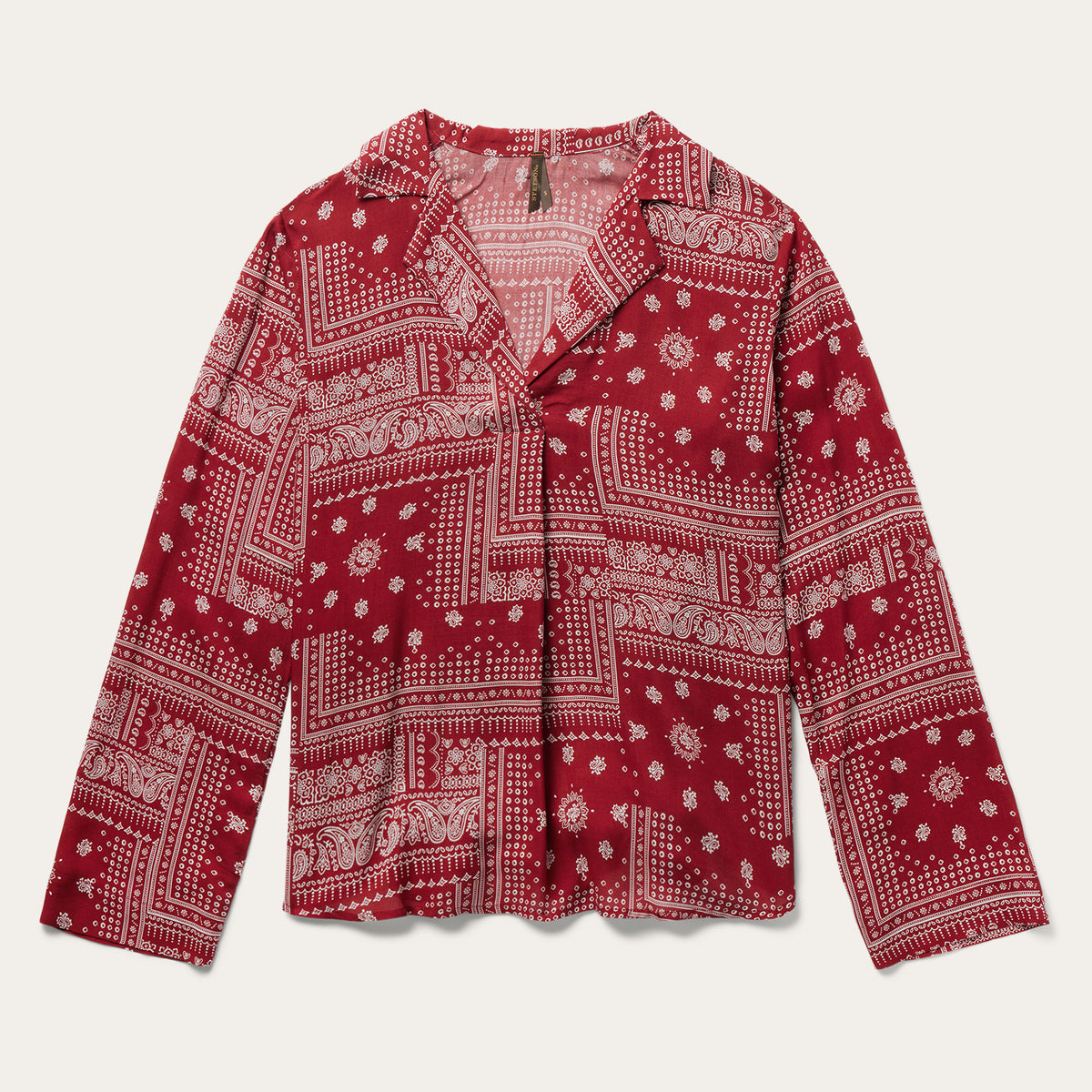 Red Bandana Patchwork Blouse | Stetson