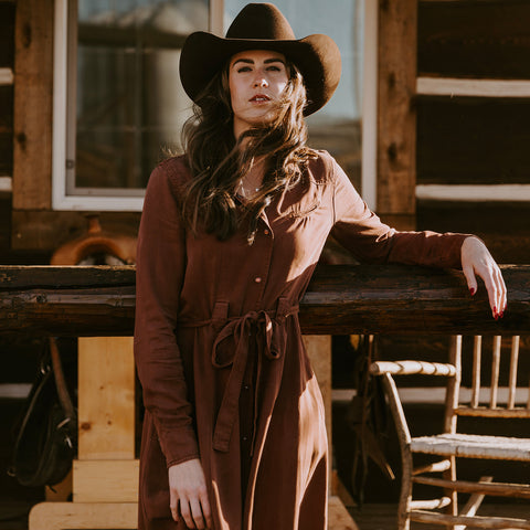 Tobacco Western Dress | Stetson Tobacco Western Dress | Stetson
