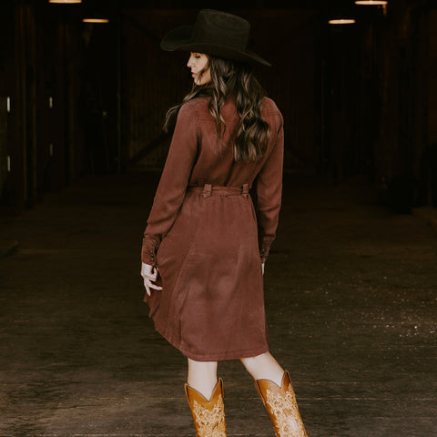 Tobacco Western Dress | Stetson Tobacco Western Dress | Stetson