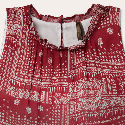 Lucky Brand, Tops, Lucky Brand Red Sleeveless Button Up Shirt Size Xs