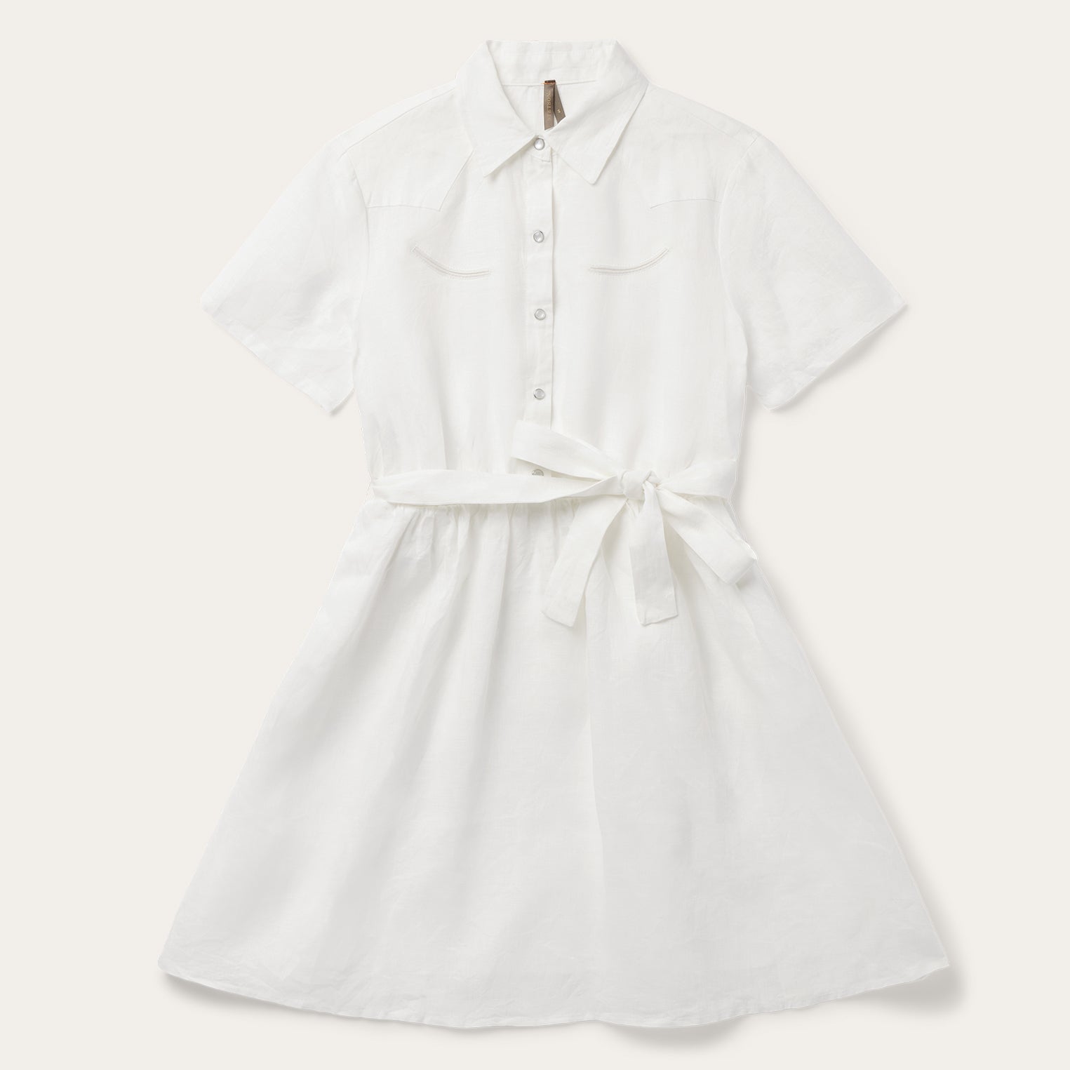 Stetson White Linen Shirt Dress Stetson White Linen Shirt Dress