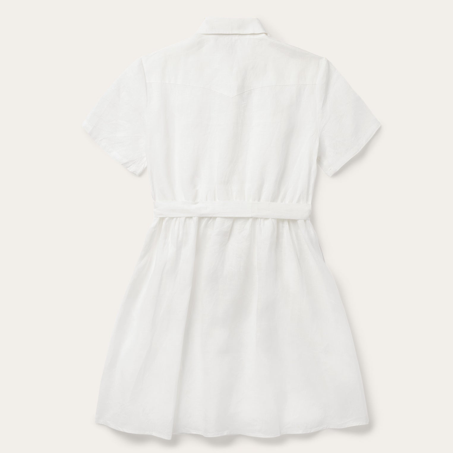 Stetson White Linen Shirt Dress Stetson White Linen Shirt Dress