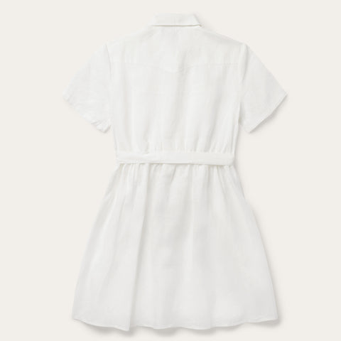 Stetson White Linen Shirt Dress Stetson White Linen Shirt Dress