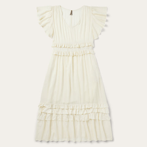 cream poplin dress Cream Poplin Long Sleeve Short Dress