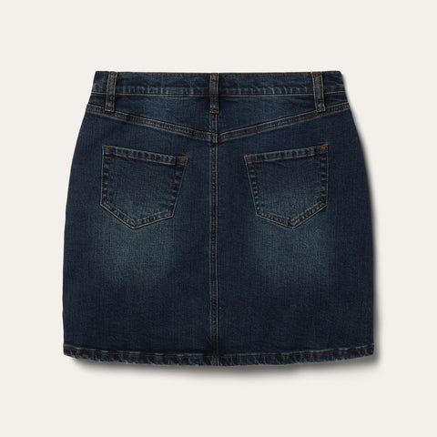 Amazon.com: Denim Skirt Retro Long Summer Denim Skirts Girls High Waist  Split Jeans Straight Denim Skirts Deep Blue M : Clothing, Shoes & Jewelry
