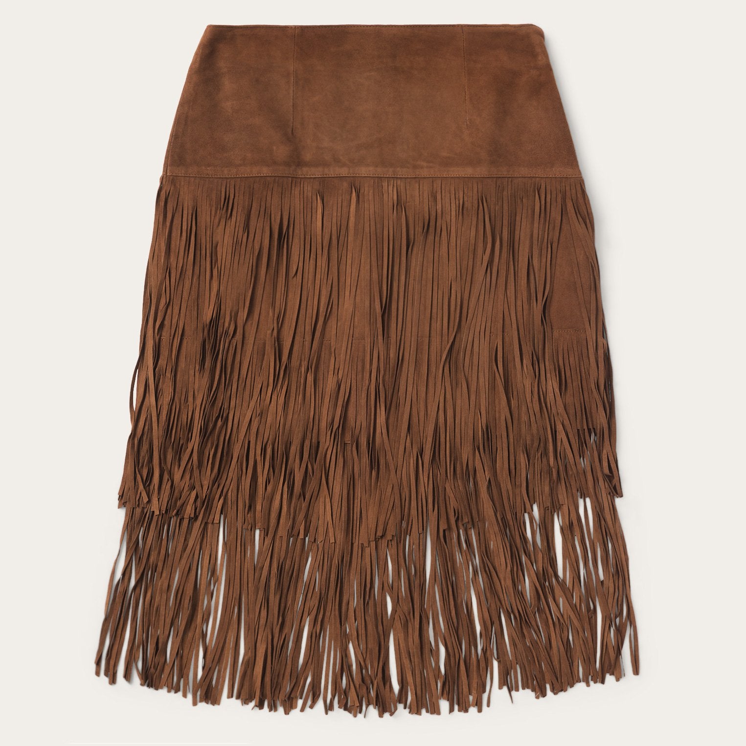 Suede Fringed Skirt Stetson