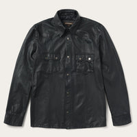 Leather Western Shirt Jacket | Stetson