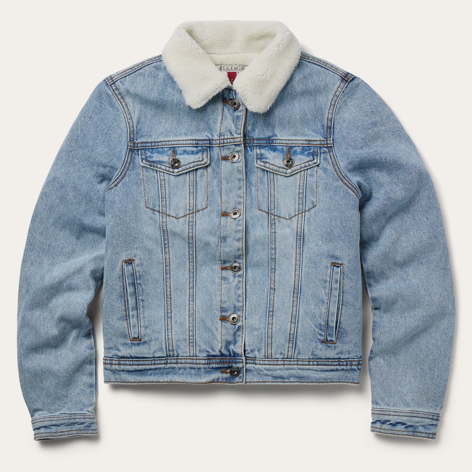 Denim Sherpa Lined Jacket Stetson