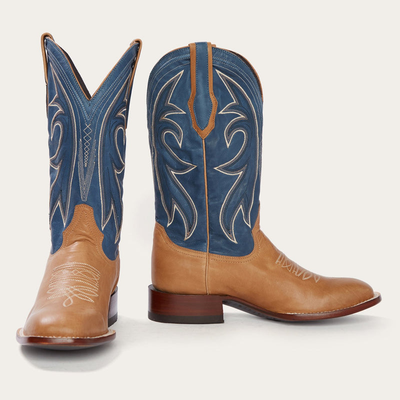 Mens blue cowboy boots best sale