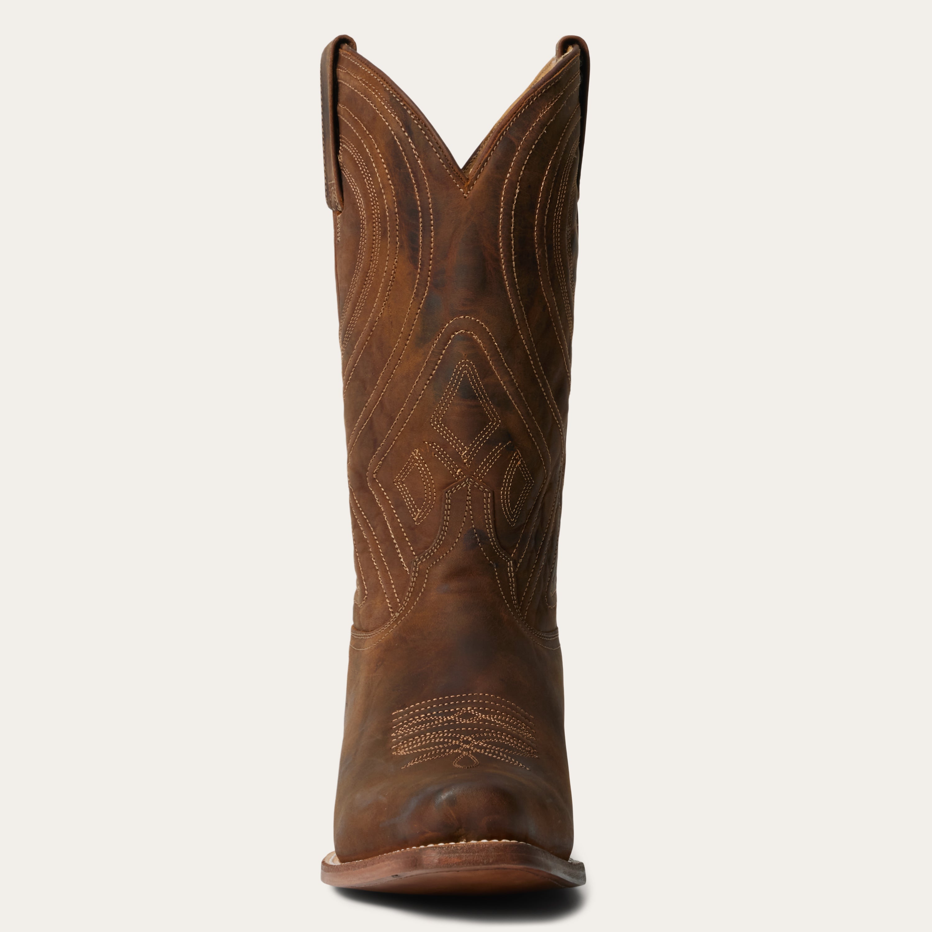 Stetson Men's Mossman Cutter Toe Cowboy Boots in Rugged Brown